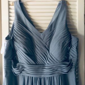 Dusty Blue Bridesmaid Dress plus size